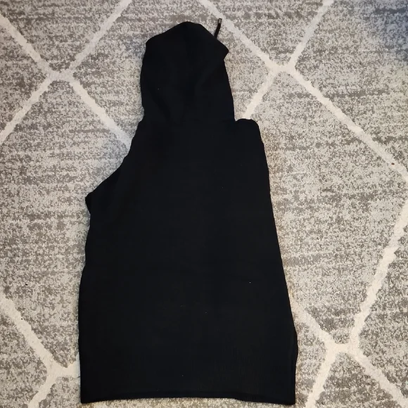 100% Cashmere L/XL. S.Christina Collection Black Hoodie. NWT - Picture 4 of 4